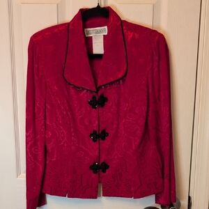Elegant Red Women's Jacket